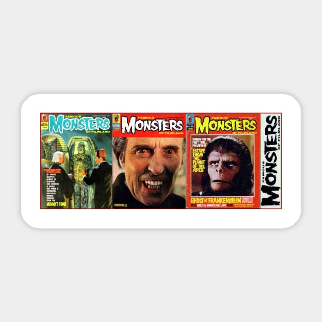 Classic Famous Monsters of Filmland Series 18 Sticker by Starbase79